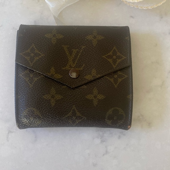 Louis Vuitton Other - Vintage LOUIS VUITTON Monogram Leather Wallet Brown Men or Women